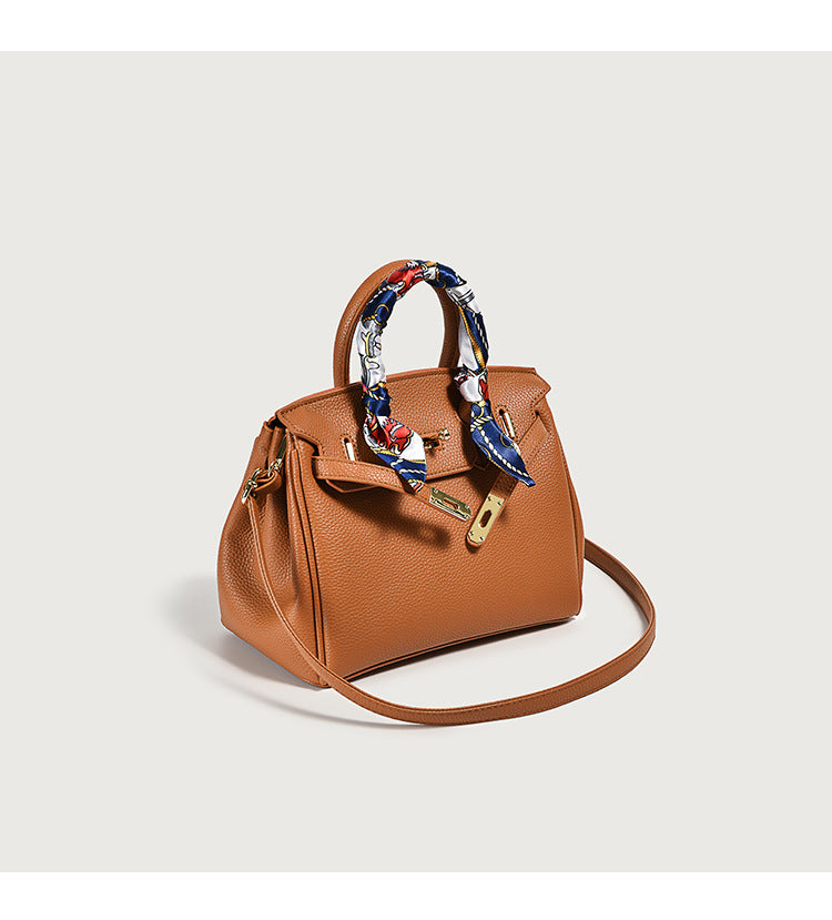 Classic Women’s PU Leather Tote Bag – Luxury Vegan Top Handle Handbag