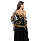 Long Fringe Sequin Shawl