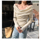 Off-Shoulder Knit Top