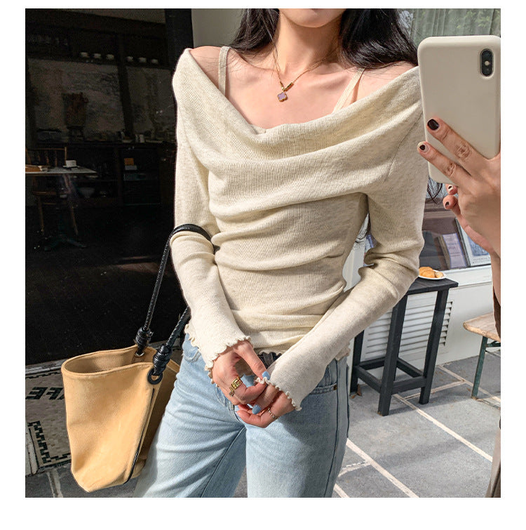 Off-Shoulder Knit Top