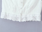 Retro Style Lace Skirt Outfit
