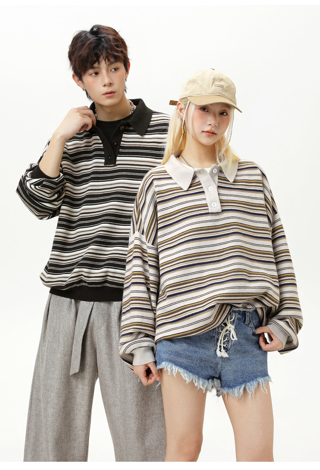 The Camden Stripe Polo Knit