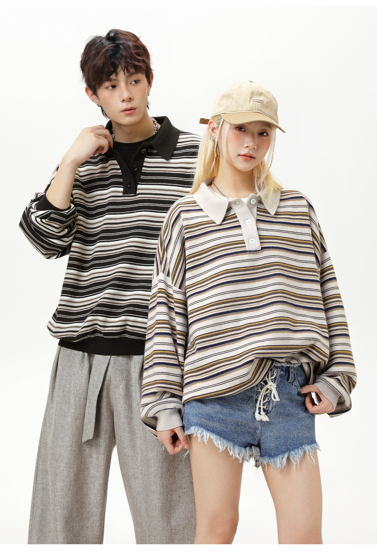 The Camden Stripe Polo Knit