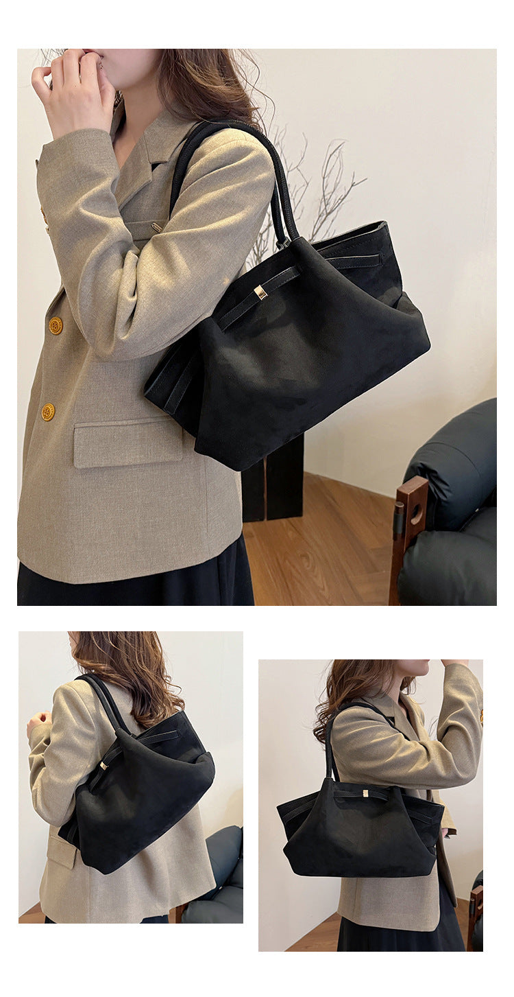Retro Velvet Women’s Tote Handbag