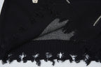 Jacquard Cross Knit Sweater