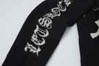 Jacquard Cross Knit Sweater