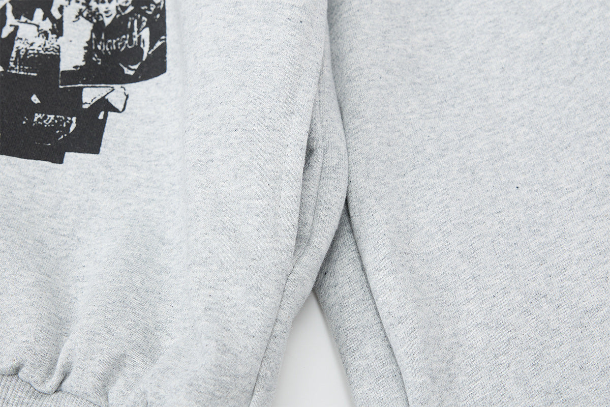 Retro Streetwear Zip Hoodie