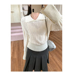 Classic Knit Polo Top for Women