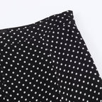 Polka Dot Bow Shirt & Long Skirt Set