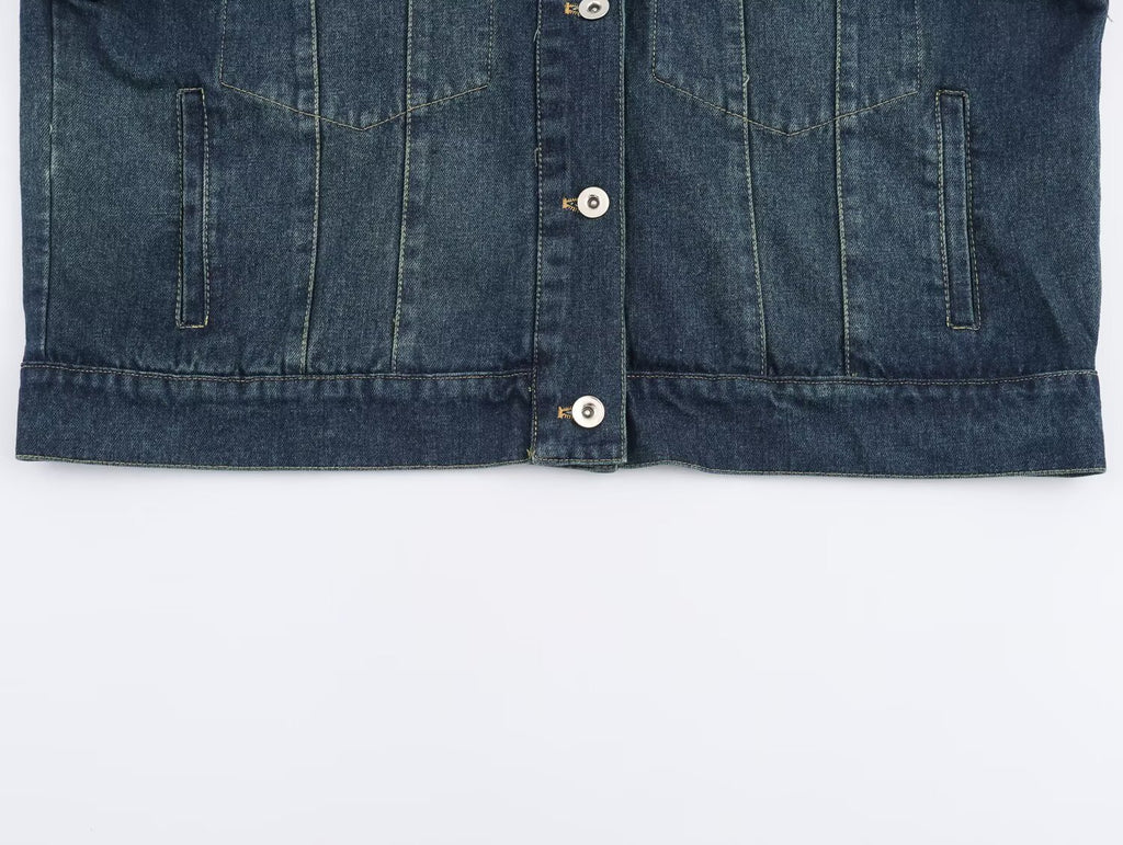 Retro Denim Jacket & Pants Set