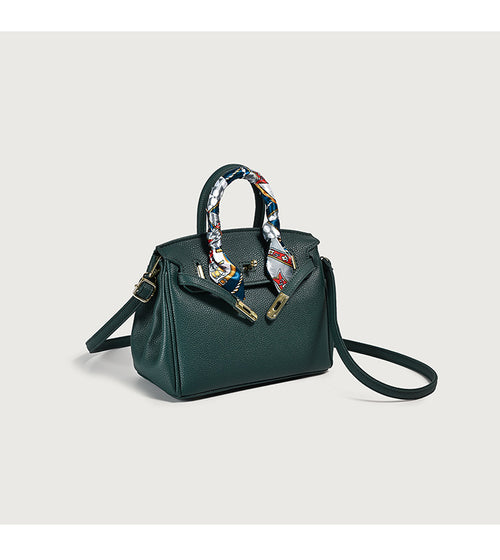 Classic Women’s PU Leather Tote Bag – Luxury Vegan Top Handle Handbag