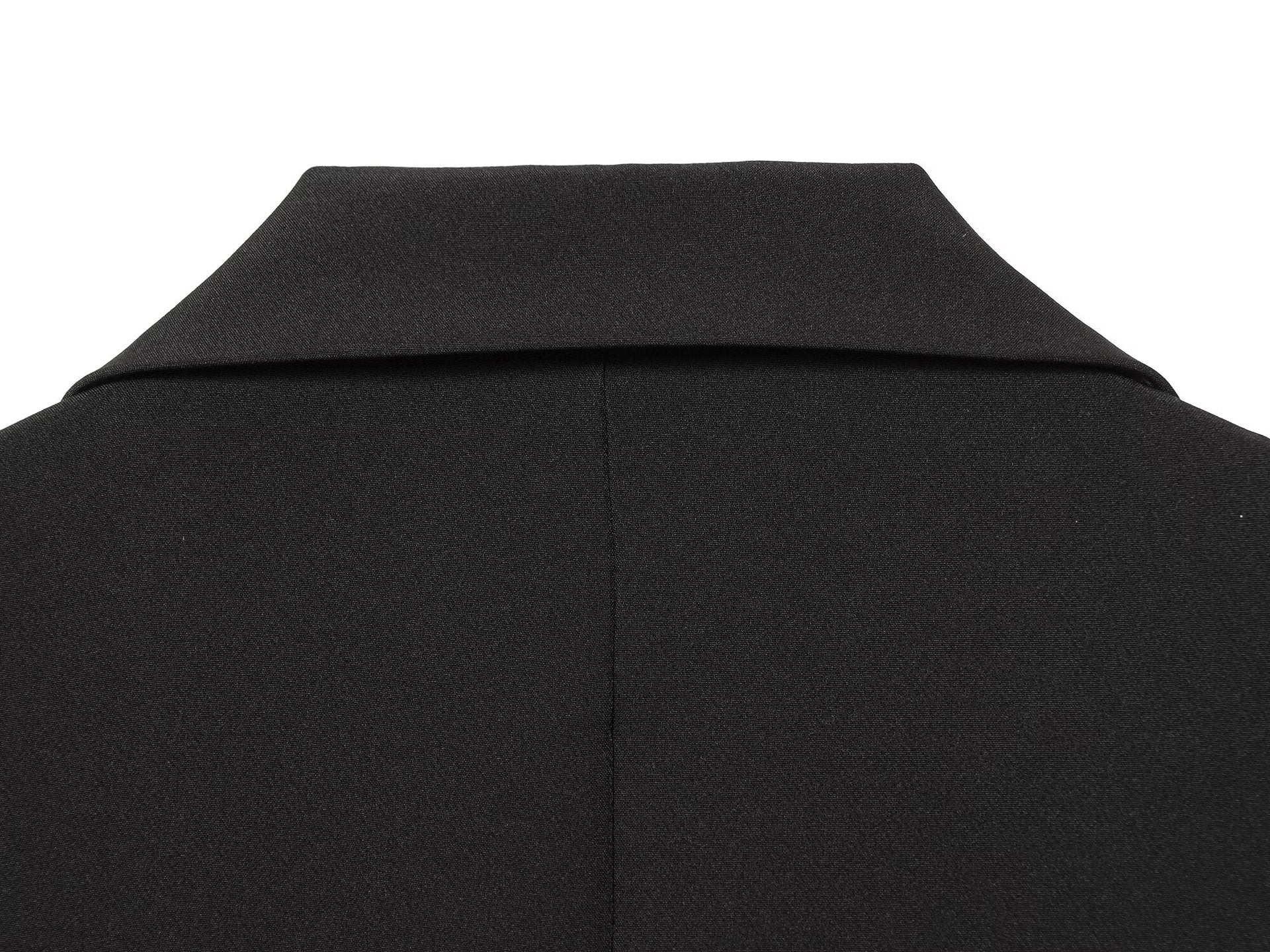 Literary Retro Blazer Skirt Outfit