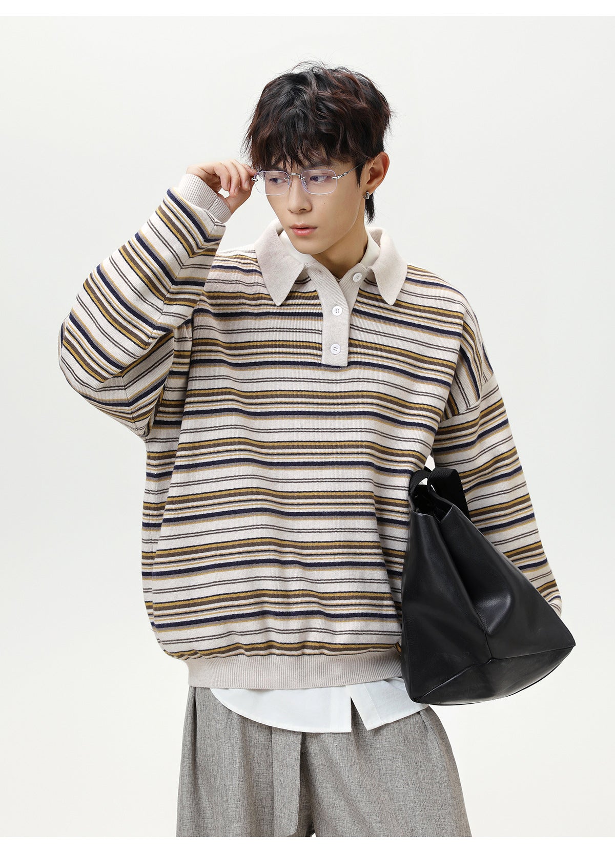 The Camden Stripe Polo Knit