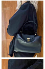Vintage Autumn Winter Suede Tote Bag