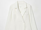 Literary Retro Blazer Skirt Outfit