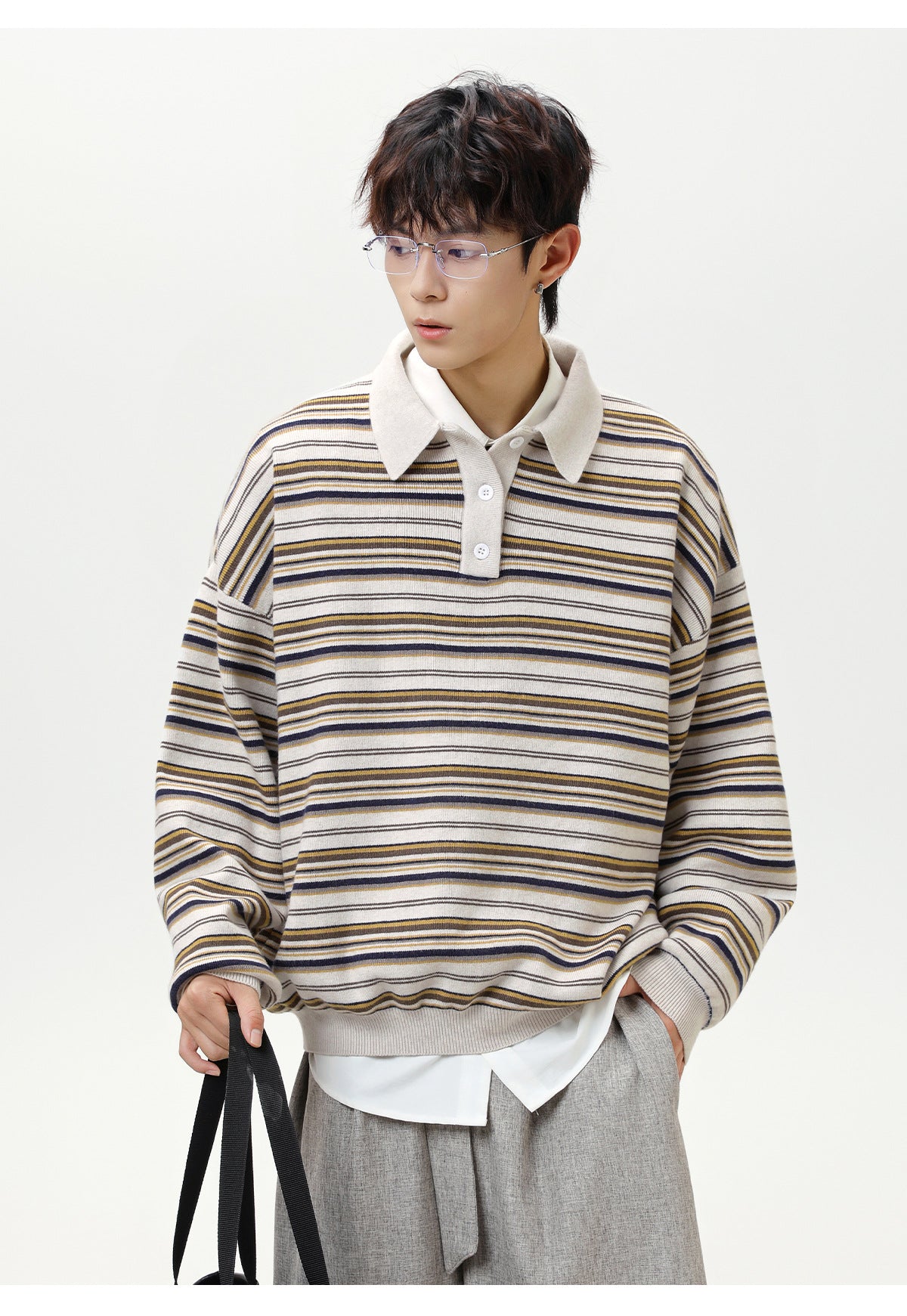 The Camden Stripe Polo Knit