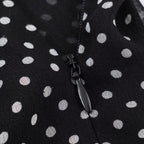 Polka Dot Bow Shirt & Long Skirt Set