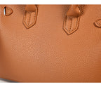 Classic Women’s PU Leather Tote Bag – Luxury Vegan Top Handle Handbag