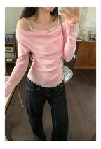 Off-Shoulder Knit Top