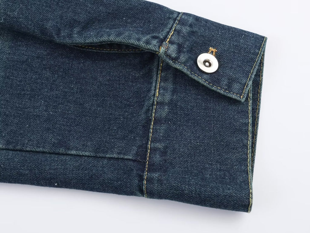 Retro Denim Jacket & Pants Set