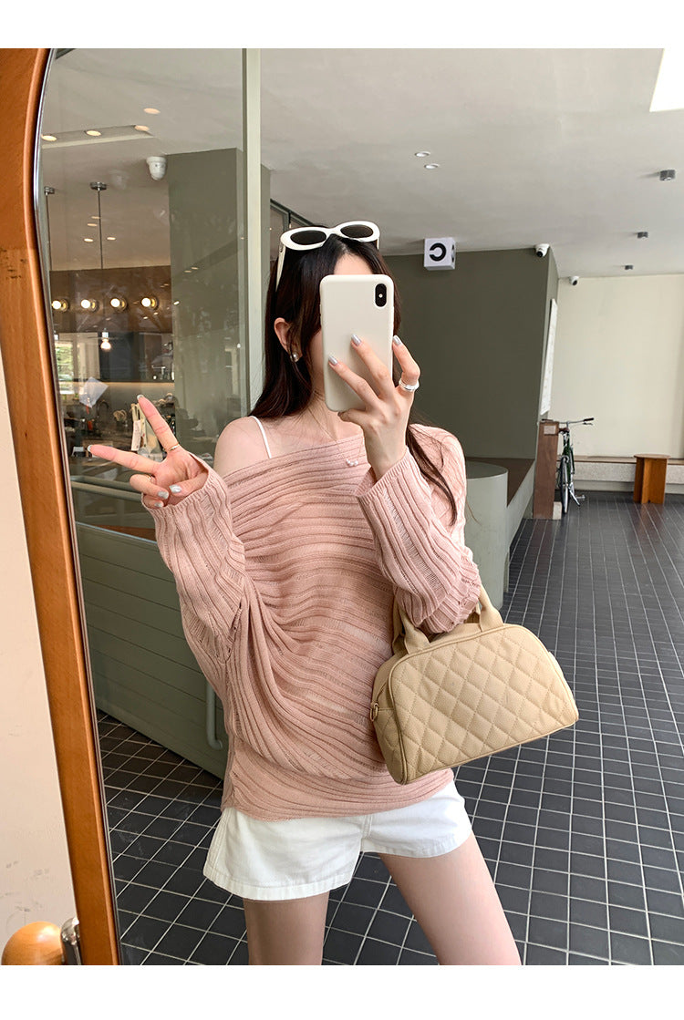 Lazy Chic Long Sleeve Knit Top