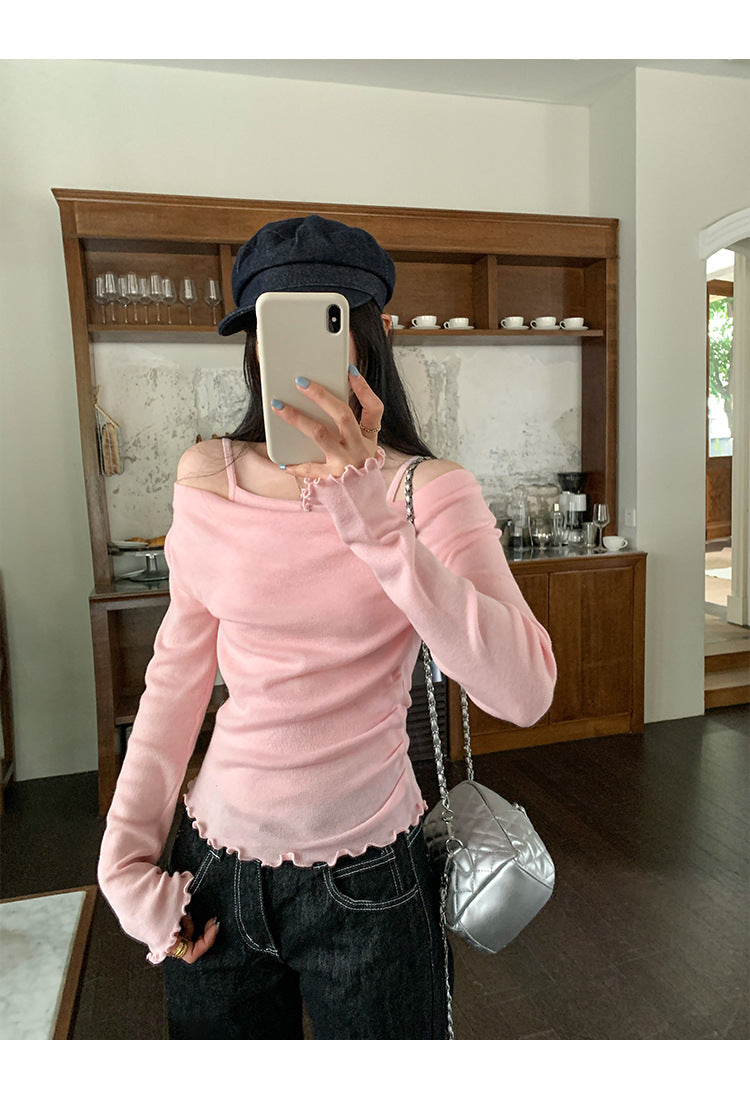 Off-Shoulder Knit Top