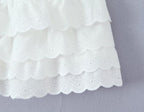Retro Style Lace Skirt Outfit