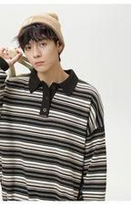 The Camden Stripe Polo Knit