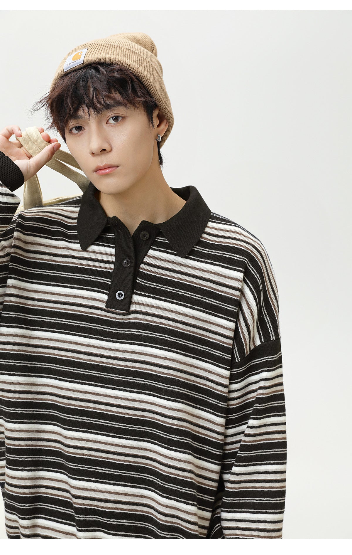 The Camden Stripe Polo Knit