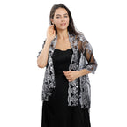 Long Fringe Sequin Shawl