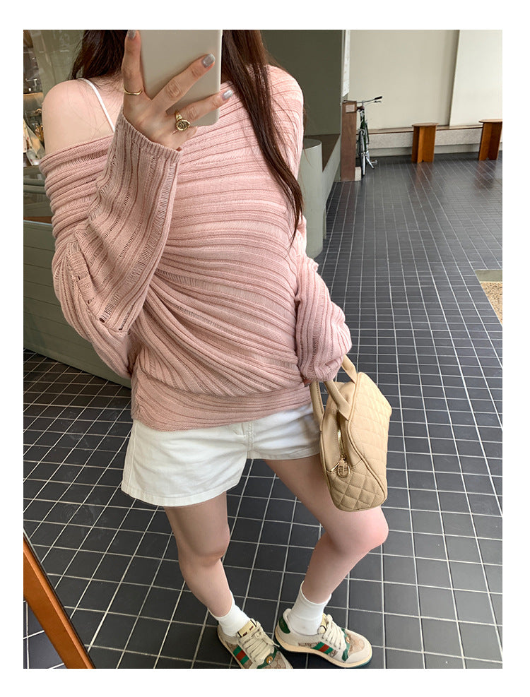 Lazy Chic Long Sleeve Knit Top