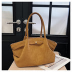 Retro Velvet Women’s Tote Handbag