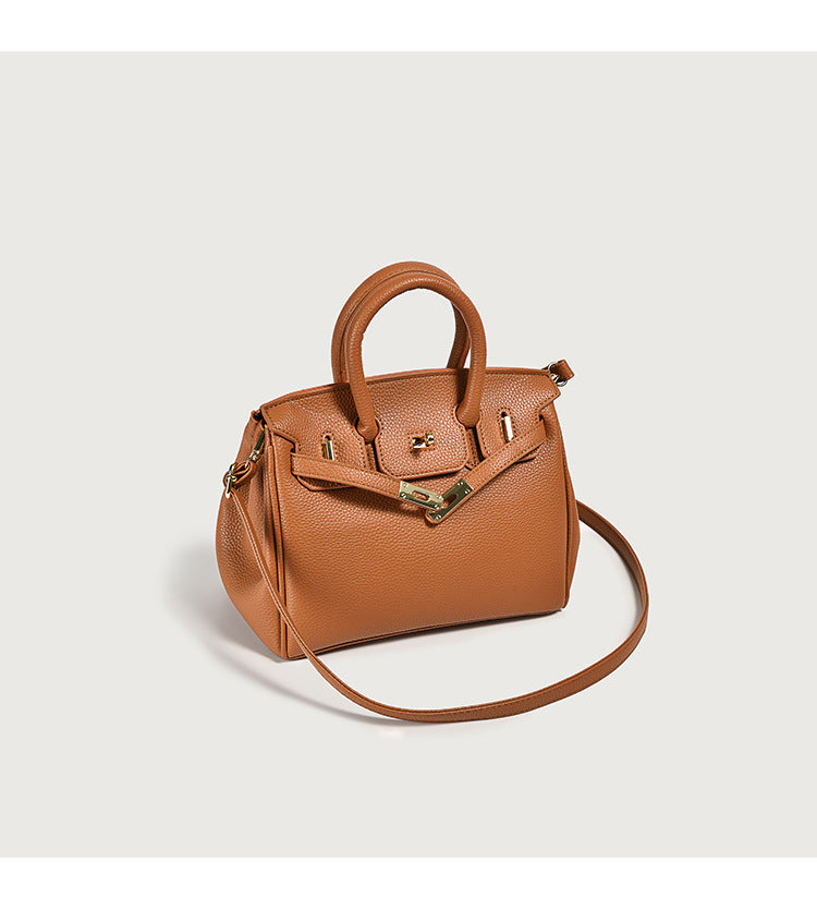 Classic Women’s PU Leather Tote Bag – Luxury Vegan Top Handle Handbag