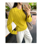 Classic Knit Polo Top for Women