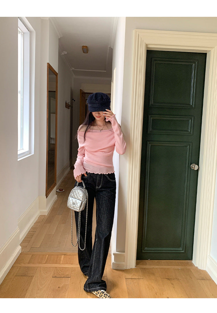 Off-Shoulder Knit Top