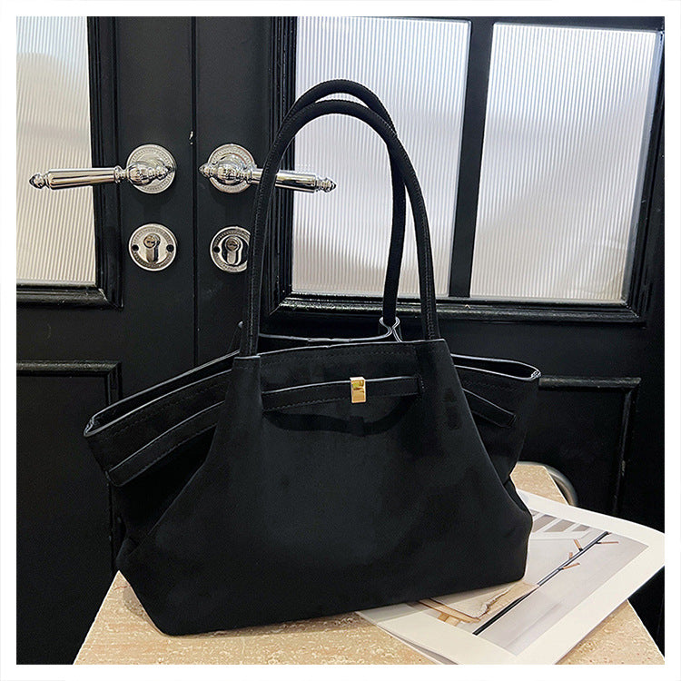 Retro Velvet Women’s Tote Handbag