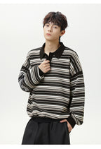 The Camden Stripe Polo Knit