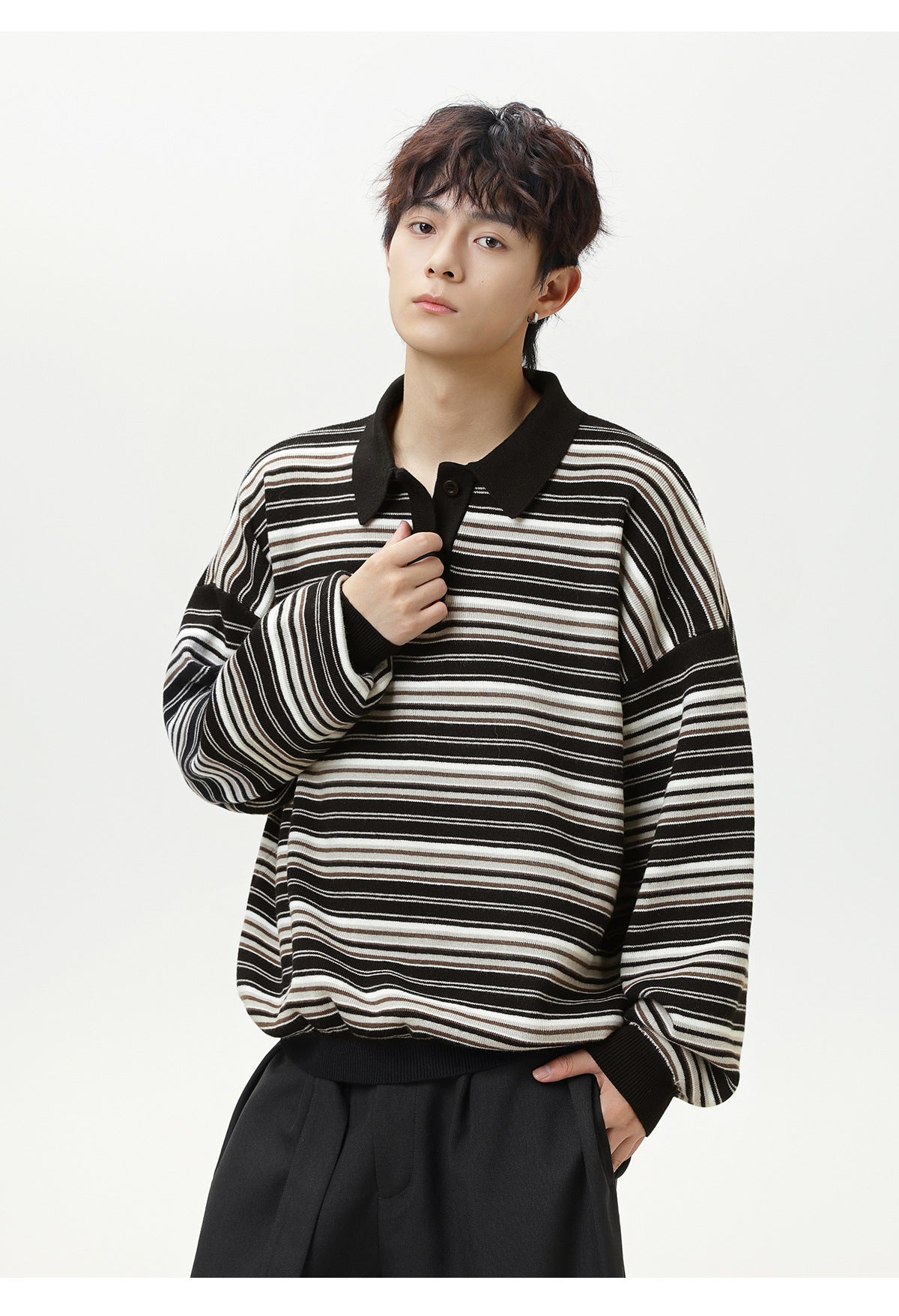 The Camden Stripe Polo Knit