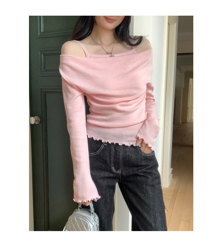 Off-Shoulder Knit Top
