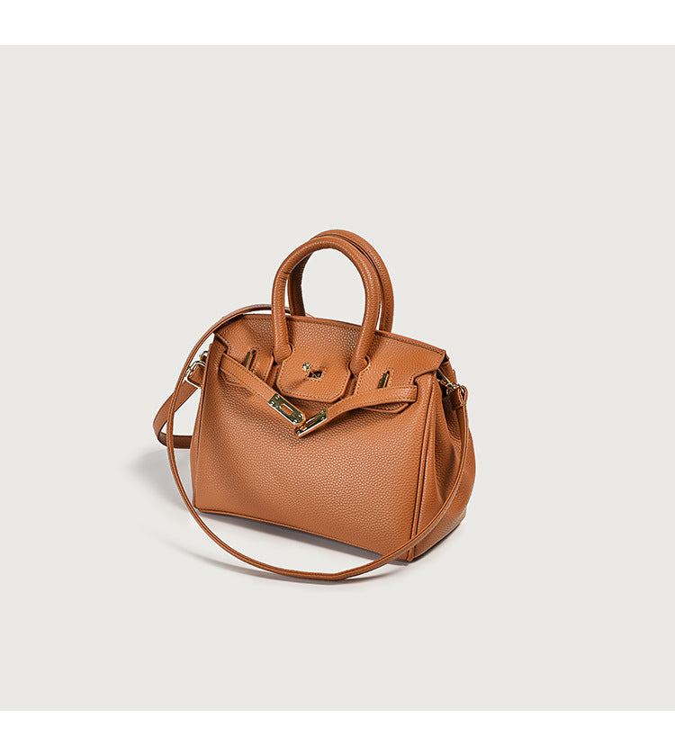 Classic Women’s PU Leather Tote Bag – Luxury Vegan Top Handle Handbag
