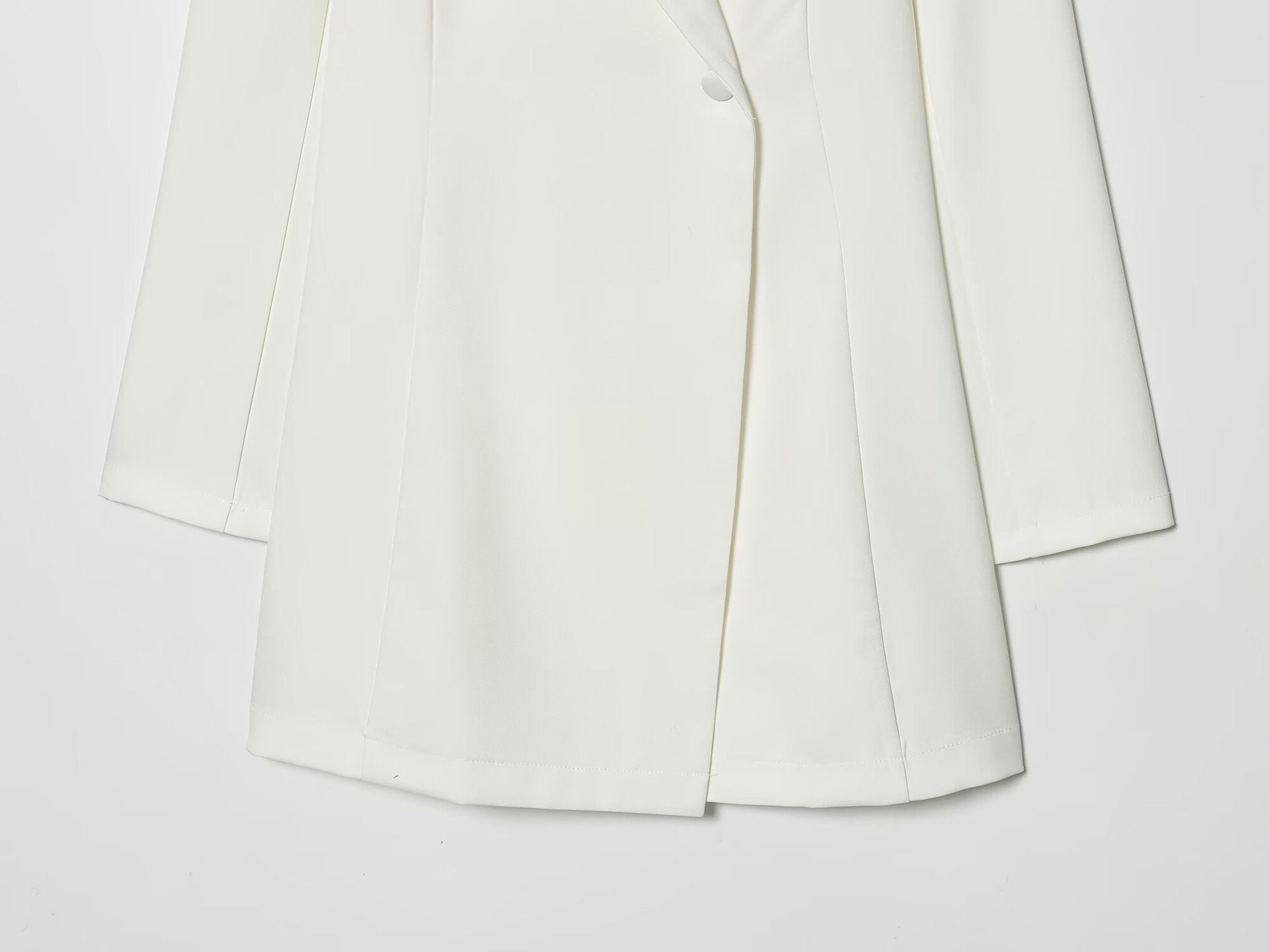 Literary Retro Blazer Skirt Outfit