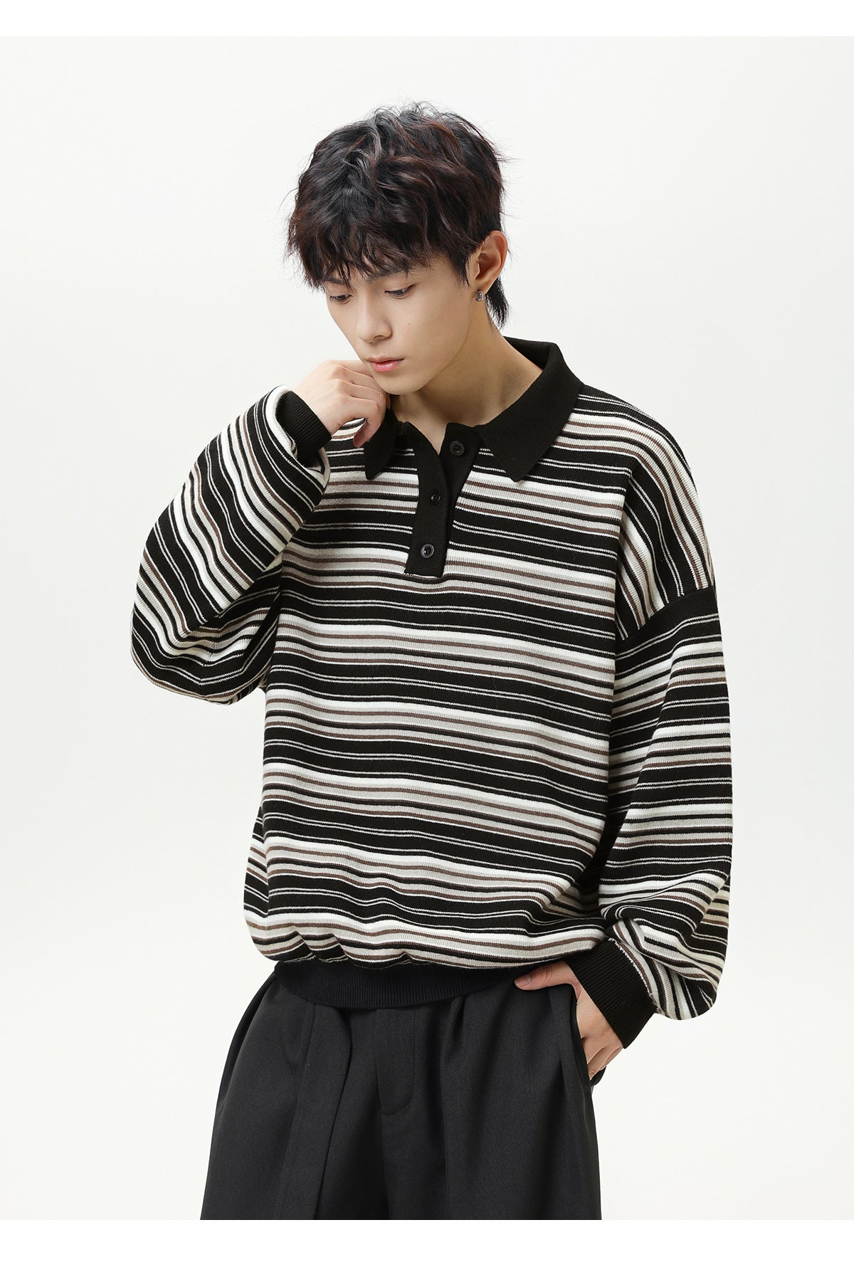 The Camden Stripe Polo Knit