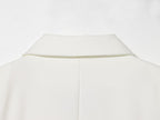 Literary Retro Blazer Skirt Outfit