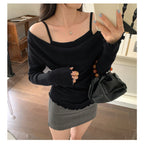 Off-Shoulder Knit Top