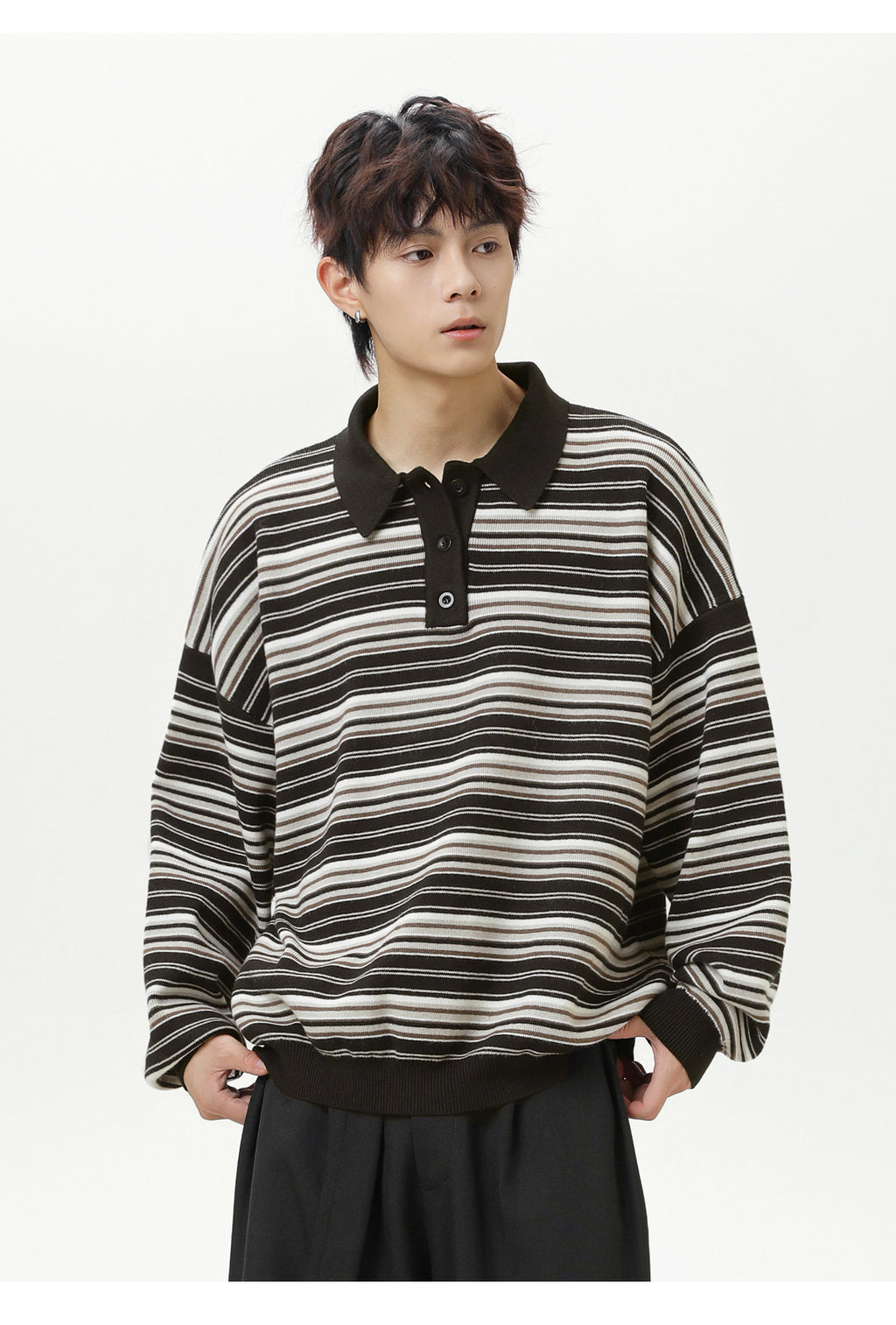 The Camden Stripe Polo Knit
