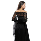 Long Fringe Sequin Shawl