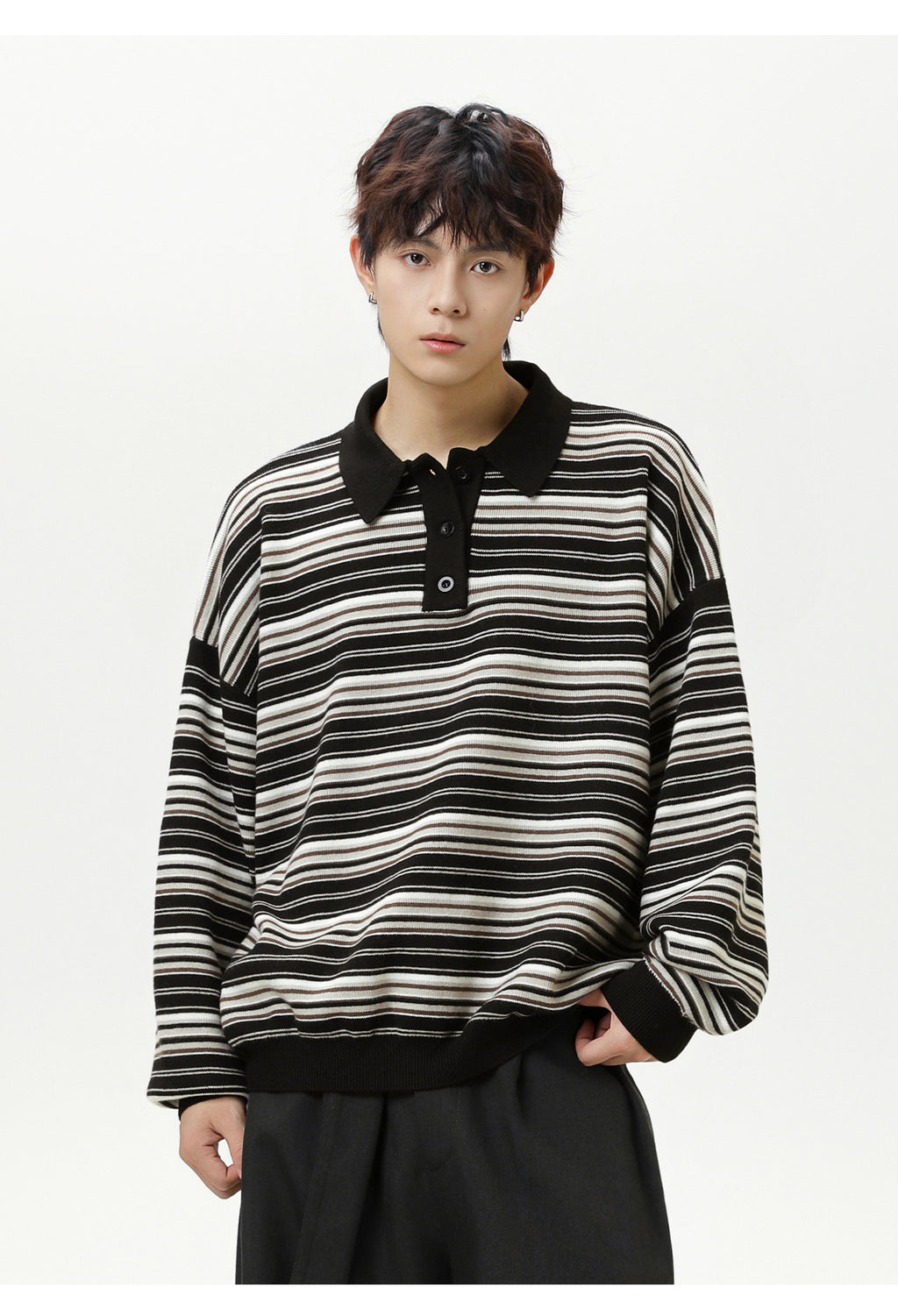 The Camden Stripe Polo Knit