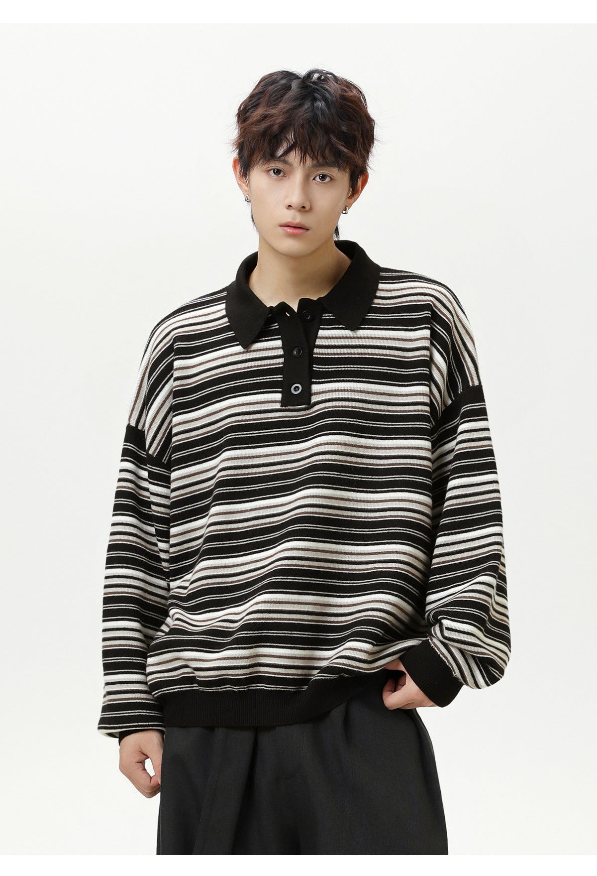 The Camden Stripe Polo Knit