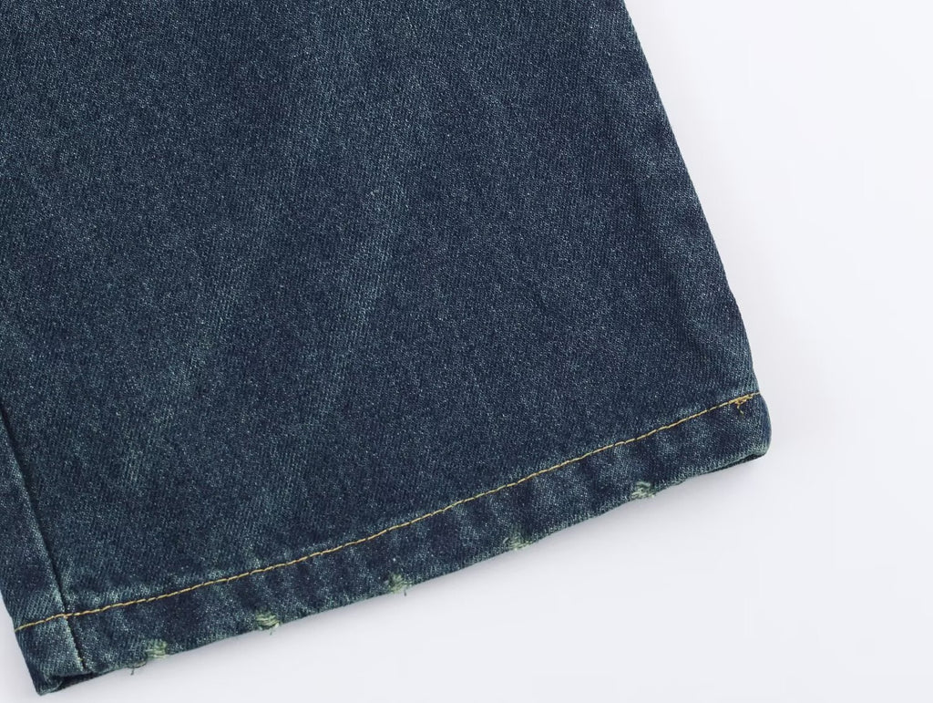 Retro Denim Jacket & Pants Set