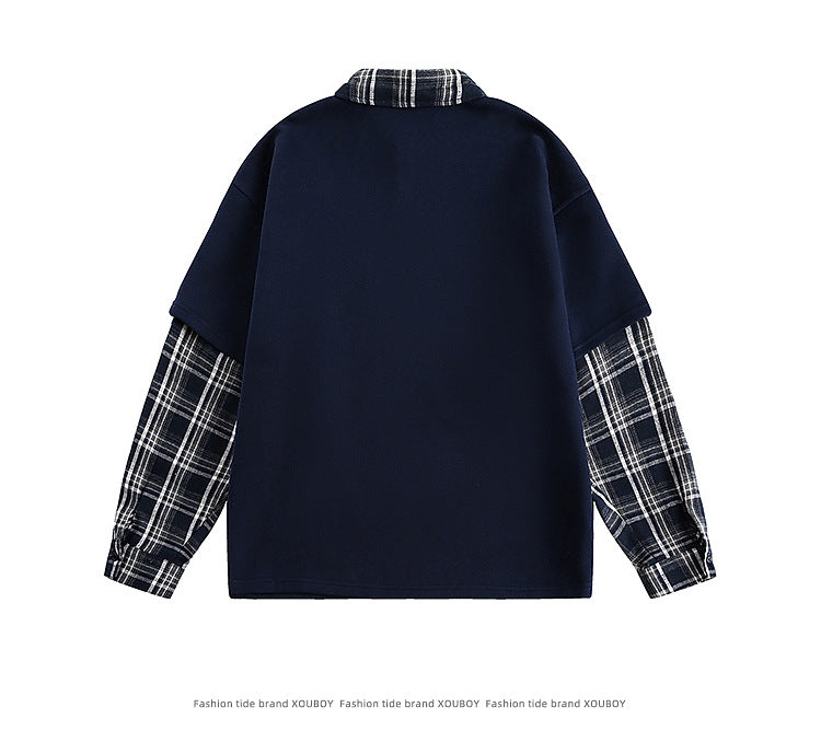 Men's Polo Collar Sweatshirt